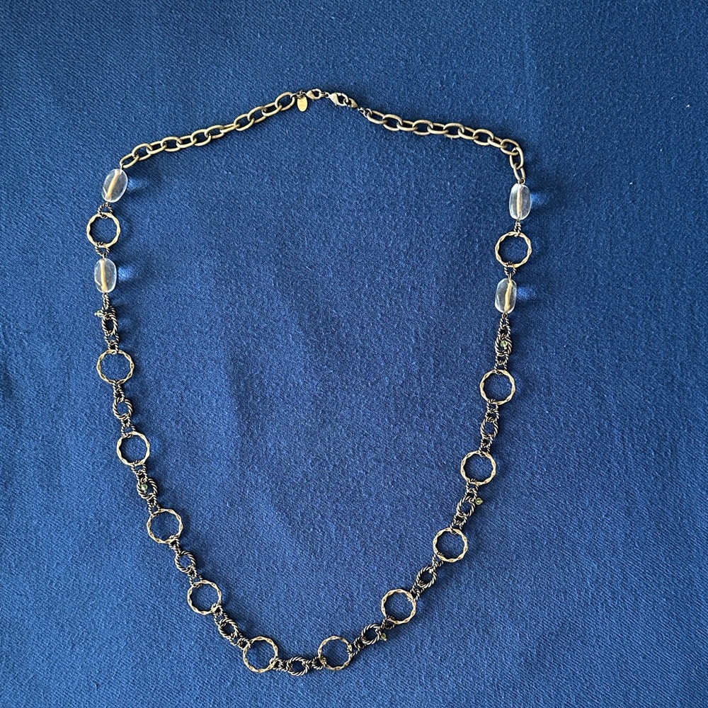 Lia Sophia Gold Circle Necklace